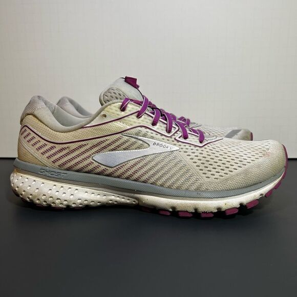Womens BROOKS Ghost 12 Purple Running Shoes / Size 9 - Picture 2 of 10